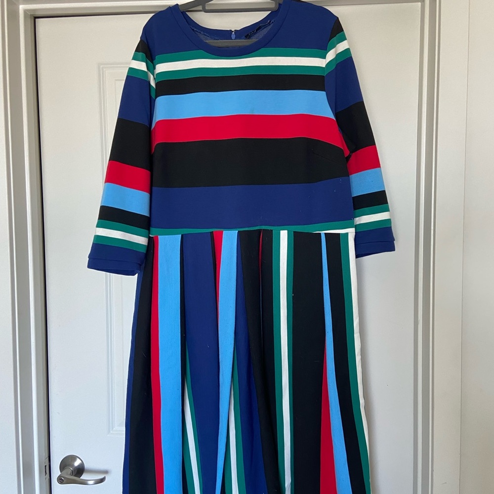Eloquii Multicolor Stripped Dress